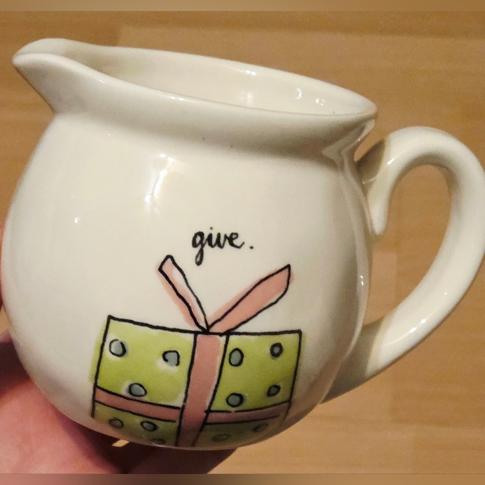 Rae Dunn Holiday Creamer & Mug Give Joy To The World